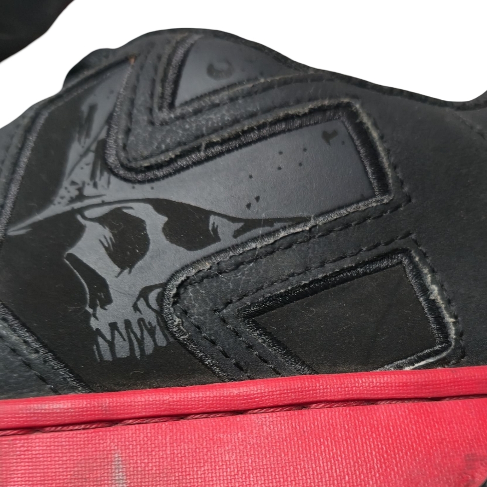 Y2K Etnies Metal Mulisha Skull Puffy Black Skate Shoes Sz 10 Mens Skater - Picture 2 of 9
